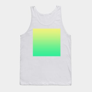 Yellow to Green Gradient Tank Top